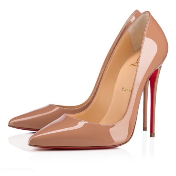 Christian Louboutin Nude Patent Leather Heels